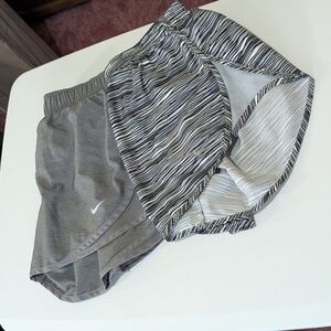 Nike Dri Fit Running Shorts Bundle XS S Grey & Black White Pattern Athletic Gym